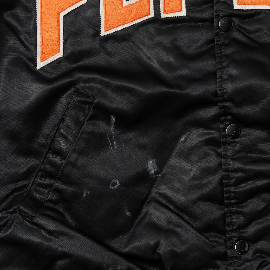Vintage Starter Philadelphia Flyers Satin Bomber Jacket Large 