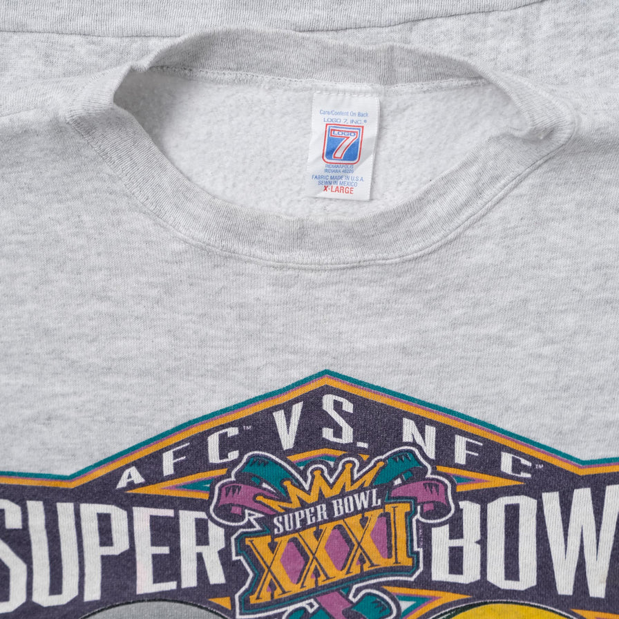 Vintage 1996 Super Bowl Sweater XLarge 