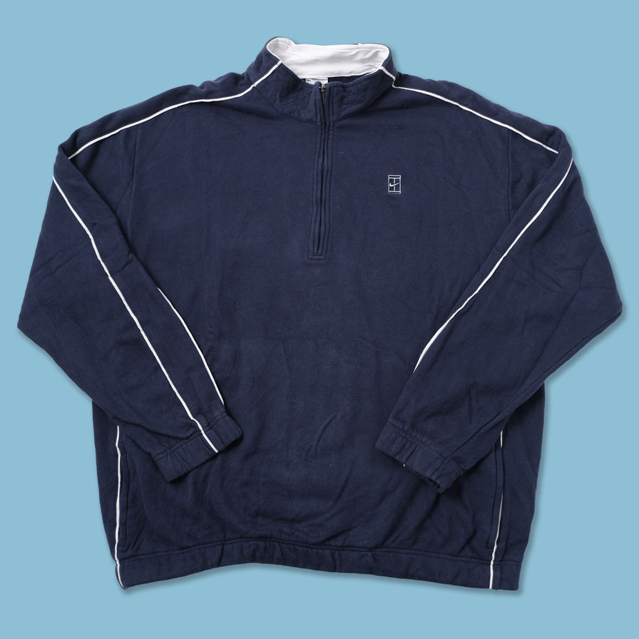 Vintage NikeCourt Q-Zip Sweater XLarge 