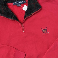 Vintage Polo Golf Q-Zip Sweater Large 