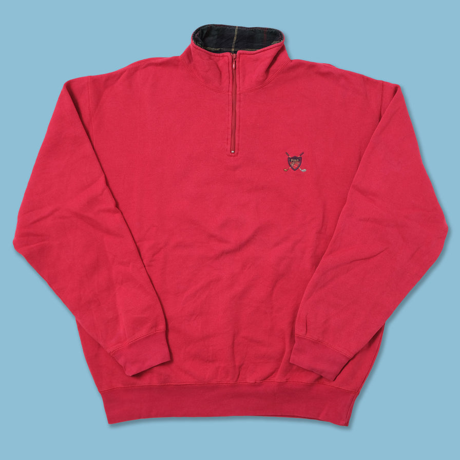 Vintage Polo Golf Q-Zip Sweater Large 