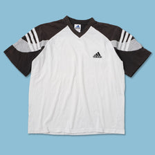Vintage adidas V-Neck T-Shirt XLarge 