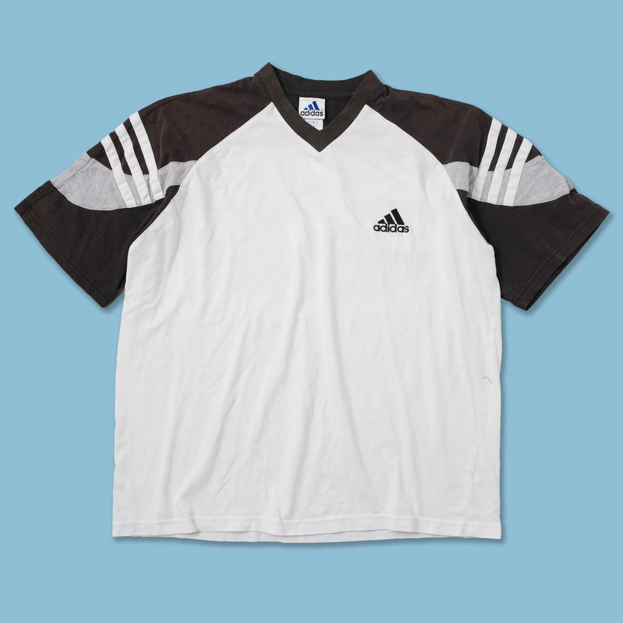 Vintage adidas V-Neck T-Shirt XLarge 