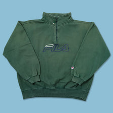 Vintage Fila Q-Zip Sweater Medium 