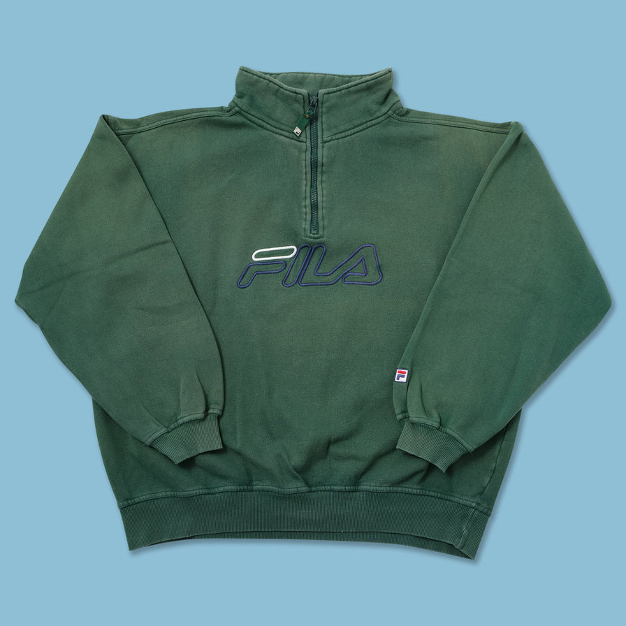 Vintage Fila Q-Zip Sweater Medium 