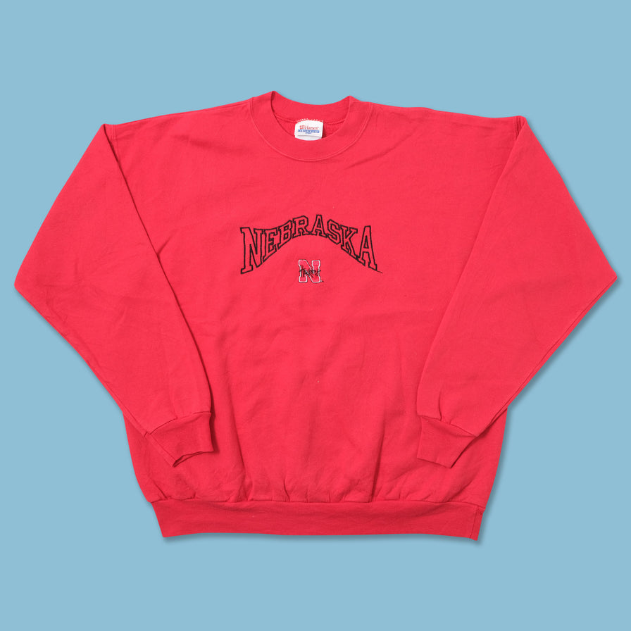 Vintage Nebraska Huskers Sweater Medium 