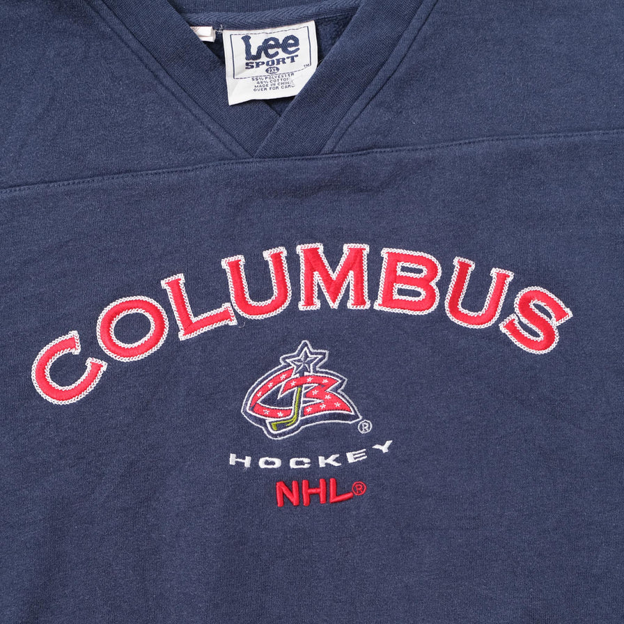 Vintage Columbus Blue Jackets Sweater XXL 