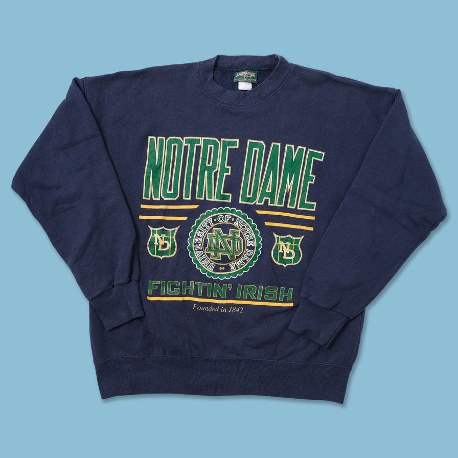 Vintage Notre Dame Sweater Medium 