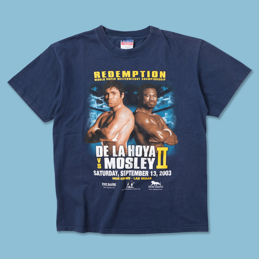 Vintage 2003 De La Hoya vs. Mosley T-Shirt Medium 