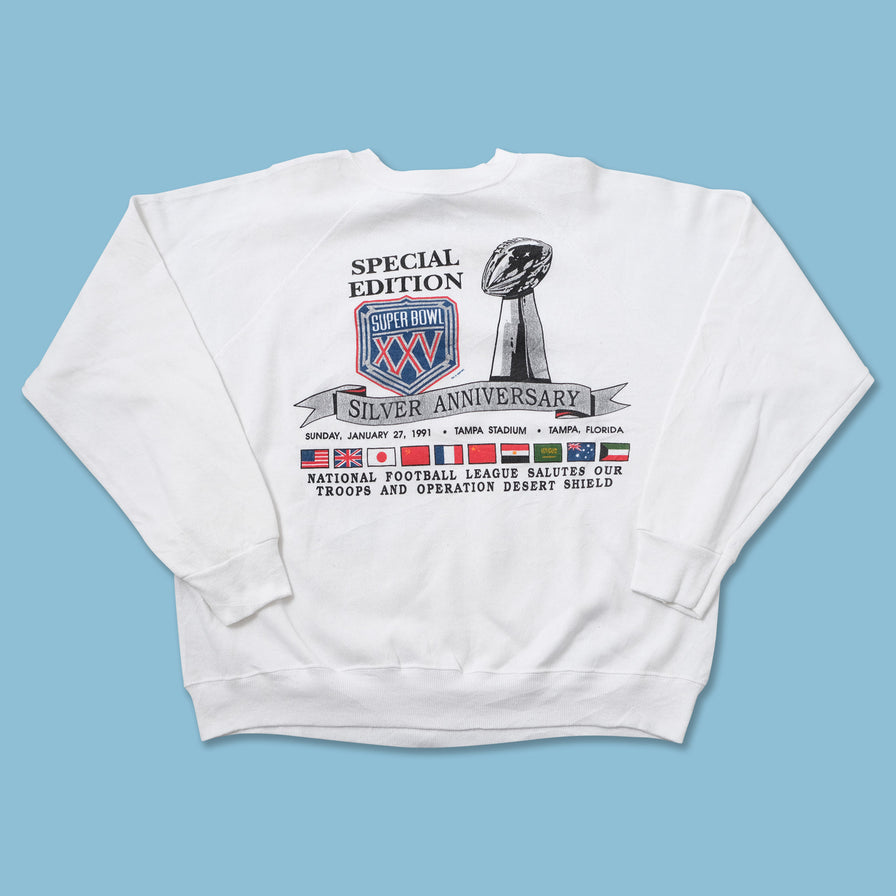 Vintage 1991 Super Bowl Sweater Medium 