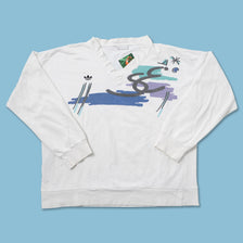 Vintage adidas V-Neck Sweater Large 