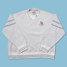 Vintage Minnesota Vikings V-Neck Sweater Large 