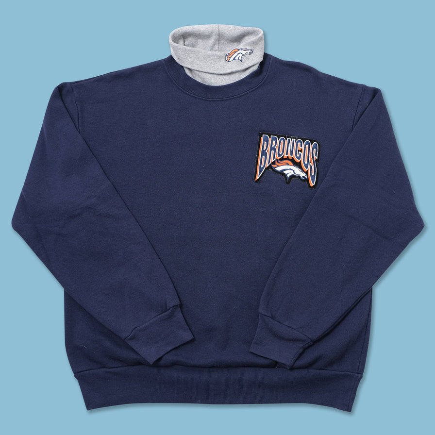 Vintage Denver Broncos Turtleneck Sweater Medium 