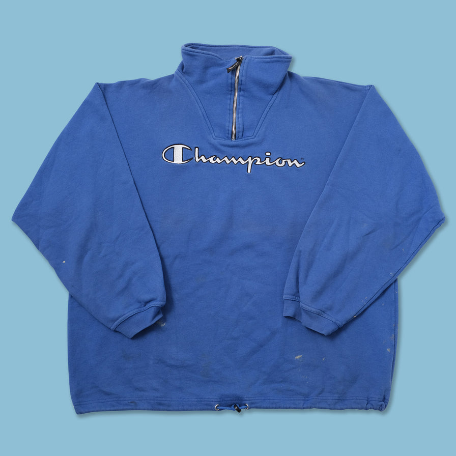 Vintage Champion Q-Zip Sweater XLarge 
