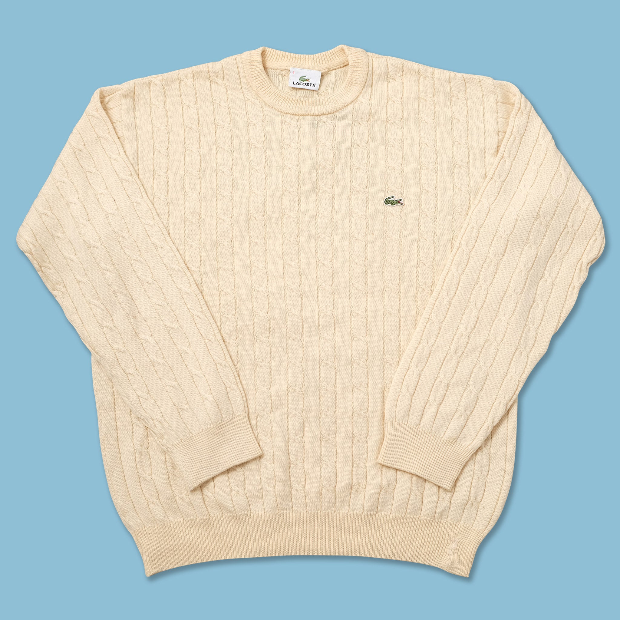 igennem Medicinsk malpractice Peru Vintage Lacoste Knit Sweater Medium | Double Double Vintage