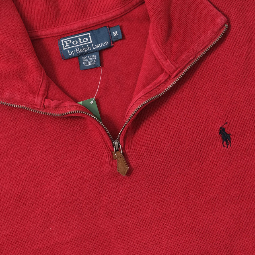 Vintage Polo Ralph Lauren Q-Zip Sweater Medium 