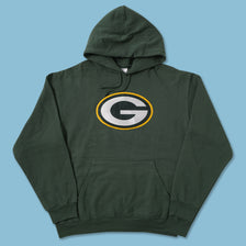 Vintage Green Bay Packers Hoody Large 