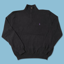 Vintage Polo Ralph Lauren Q-Zip Knit Sweater XLarge 
