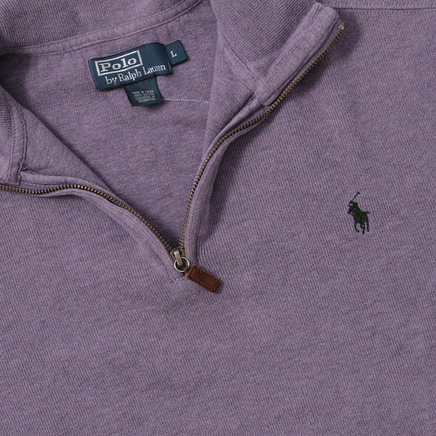 Vintage Polo Ralph Lauren Q-Zip Sweater Large 