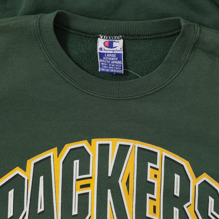 Vintage Champion Green Bay Packers Sweater Large 