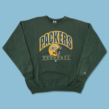 Vintage Champion Green Bay Packers Sweater Large 