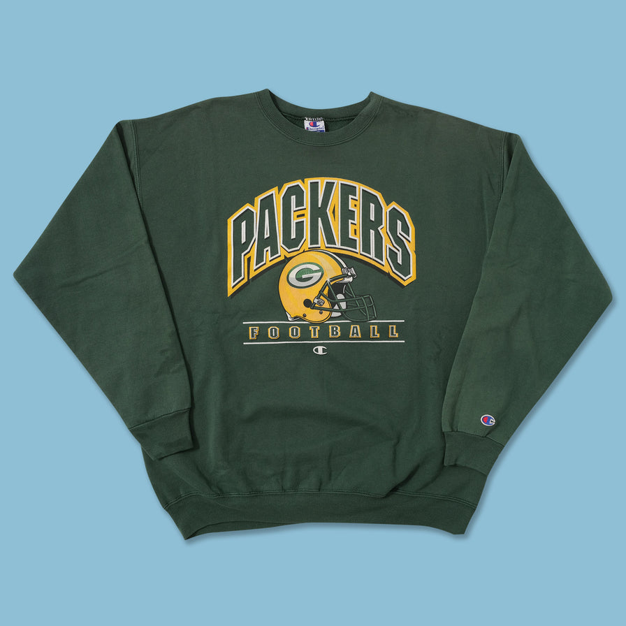 Vintage Champion Green Bay Packers Sweater Large 