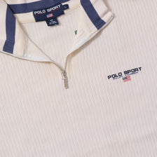 Vintage Polo Sport Q-Zip Sweater Large 