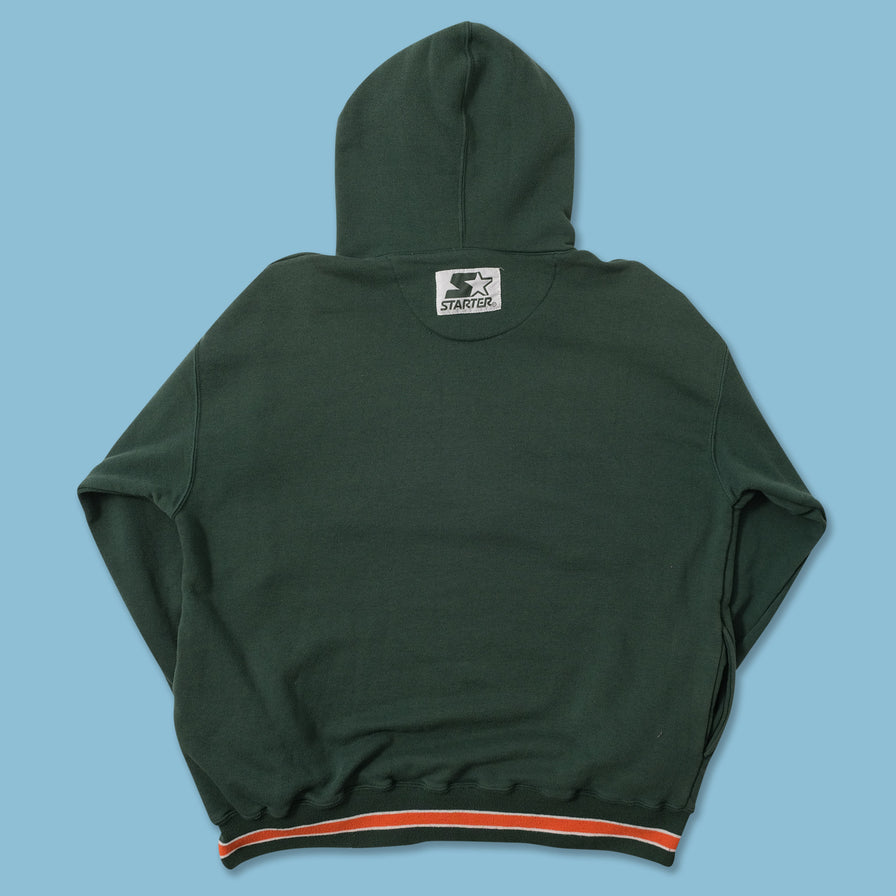 Vintage Starter Miami Hurricanes Hoody XLarge 