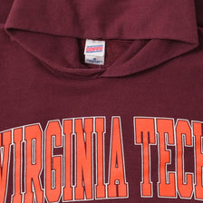 Vintage Virginia Tech Hoody Medium 