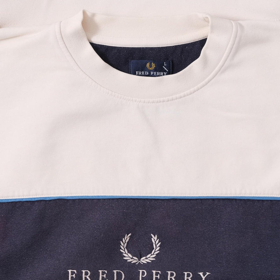 Fred perry centre panel sweatshirt best sale