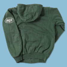 Vintage New York Jets Padded Zip Hoody Medium 