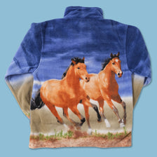 Vintage Women's Horse Fleece Jacket XSmall 