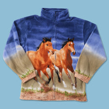 Vintage Women's Horse Fleece Jacket XSmall 