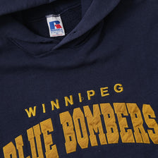 Vintage Russel Athletic Winnipeg Blue Bombers Hoody Large 