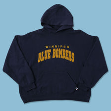 Vintage Russel Athletic Winnipeg Blue Bombers Hoody Large 
