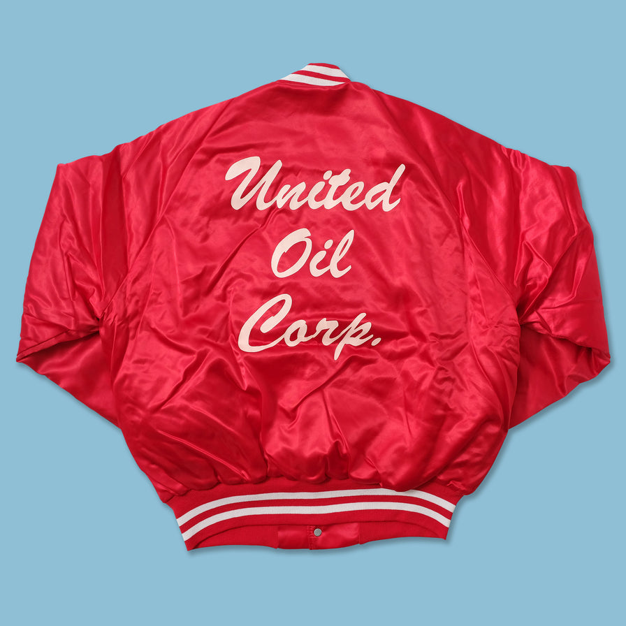 Vintage Satin Varsity Jacket Medium 