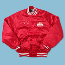 Vintage Satin Varsity Jacket Medium 