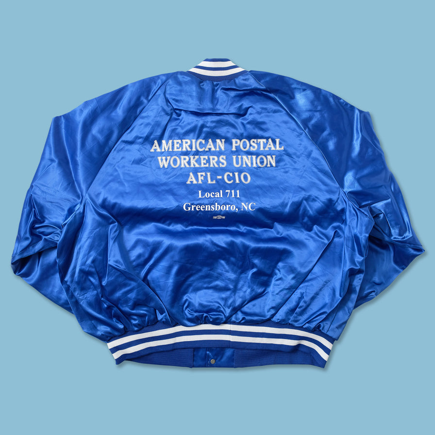 Vintage Satin Varsity Jacket XXL 