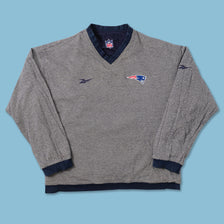 Vintage Reebok New England Patriots Windbreaker Large 