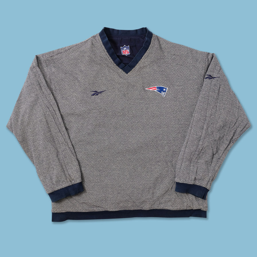 Vintage Reebok New England Patriots Windbreaker Large 