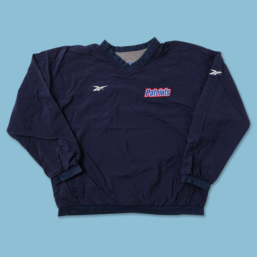 Vintage Reebok New England Patriots Windbreaker Large 
