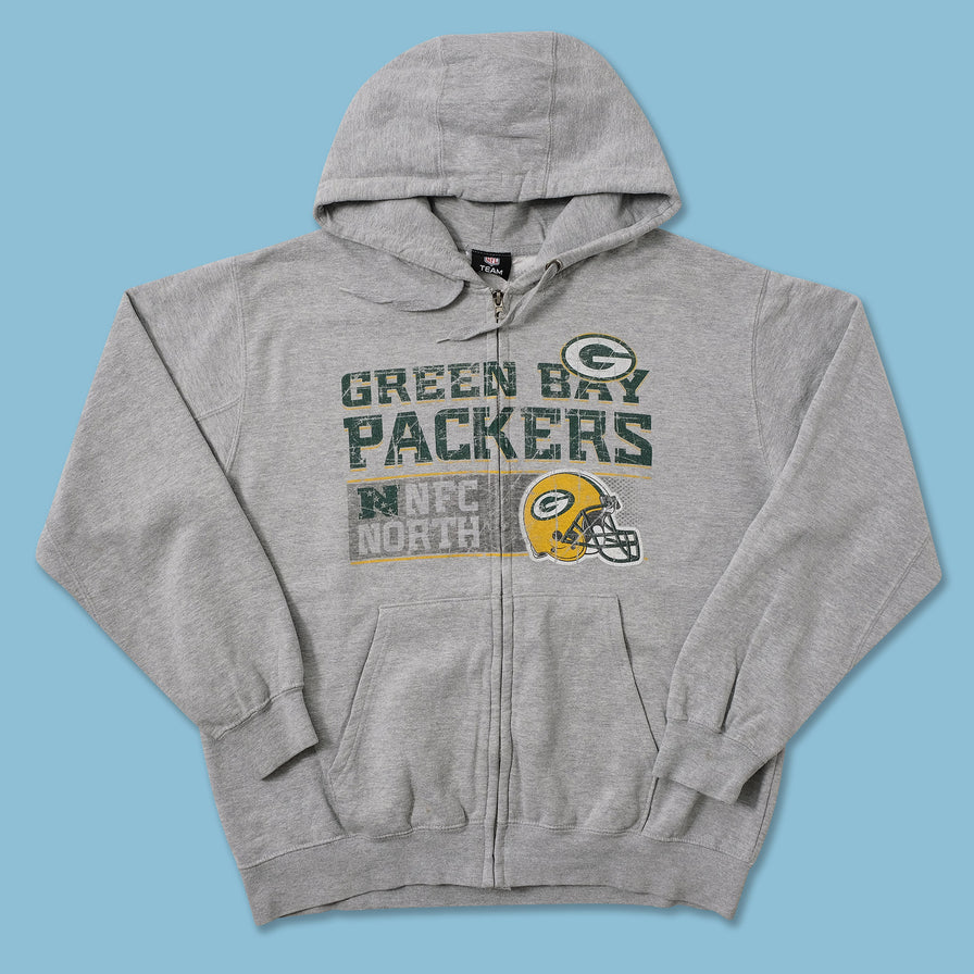Vintage Greenbay Packers Zip Hoody Large 
