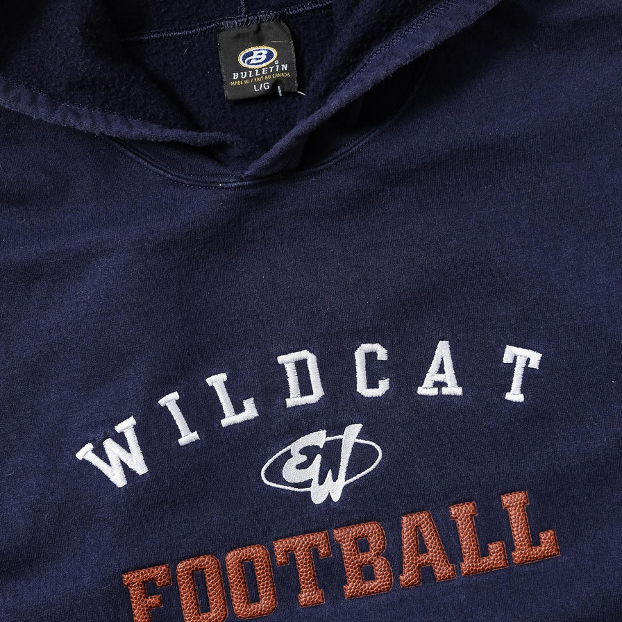 Vintage Wildcat Football Hoody Large 