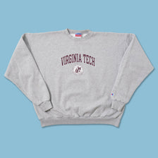 Vintage Champion Virginia Tech Sweater XLarge 
