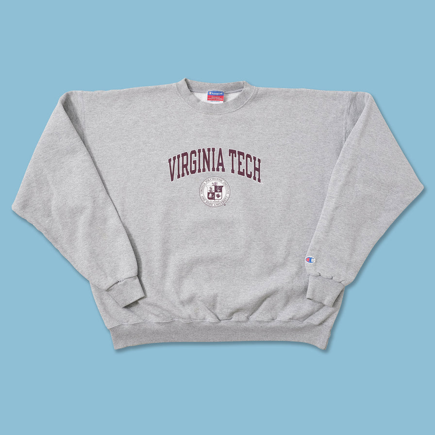 Vintage Champion Virginia Tech Sweater XLarge 
