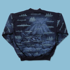 Vintage Arts Unlimited Ship Sweater Medium 