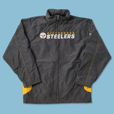Vintage Reebok Pittsburgh Steelers Track Jacket Small 