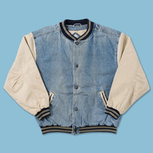 Vintage Dr. Pepper Denim Varsity Jacket XXL 