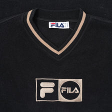 Vintage Fila V-Neck Fleece Medium 