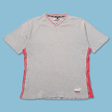 Vintage Puma V-Neck T-Shirt Large 